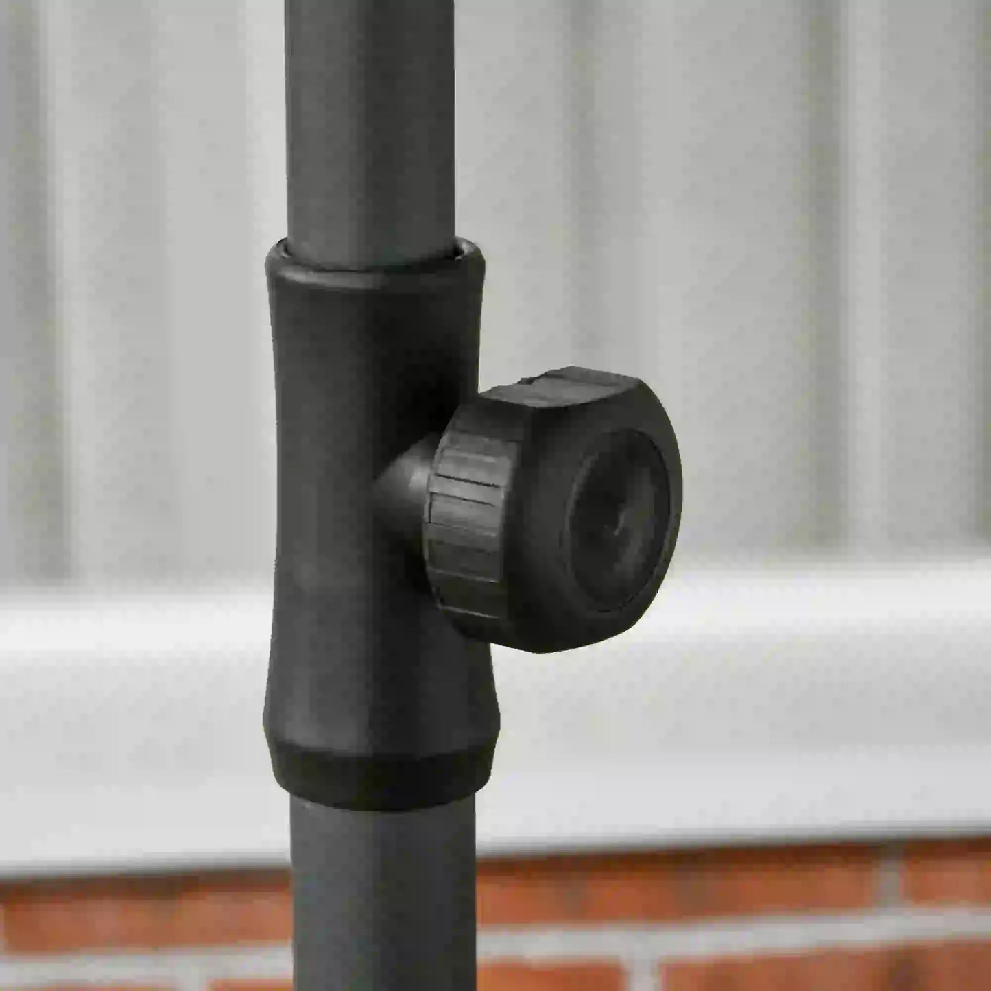 6ft Dark Grey Adjustable Outdoor Patio Umbrella and Parasol