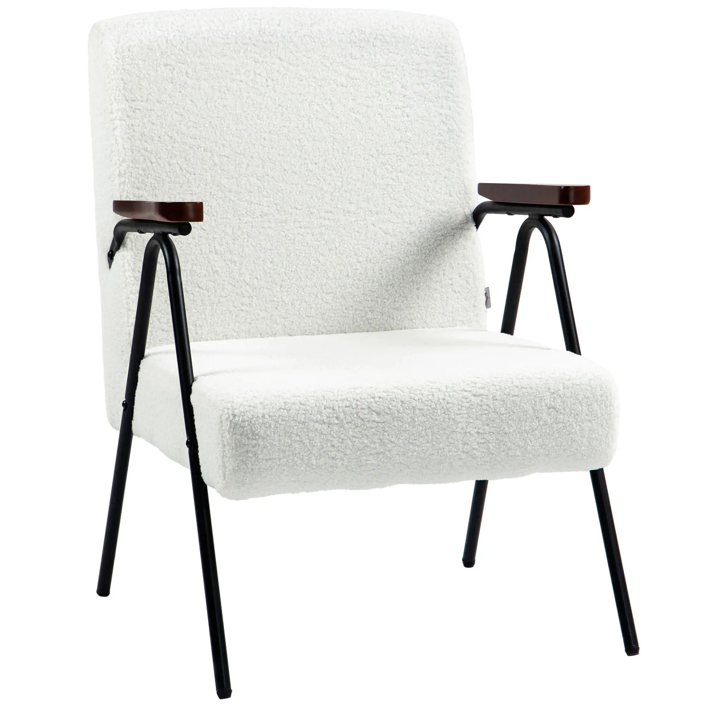 Modern Fuzzy Felt Accent Chair