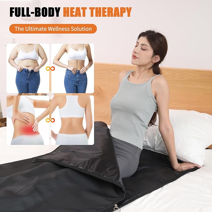 Portable Infrared Sauna Blanket for Home Use – Full Body Detox & Relaxation | 113-176℉