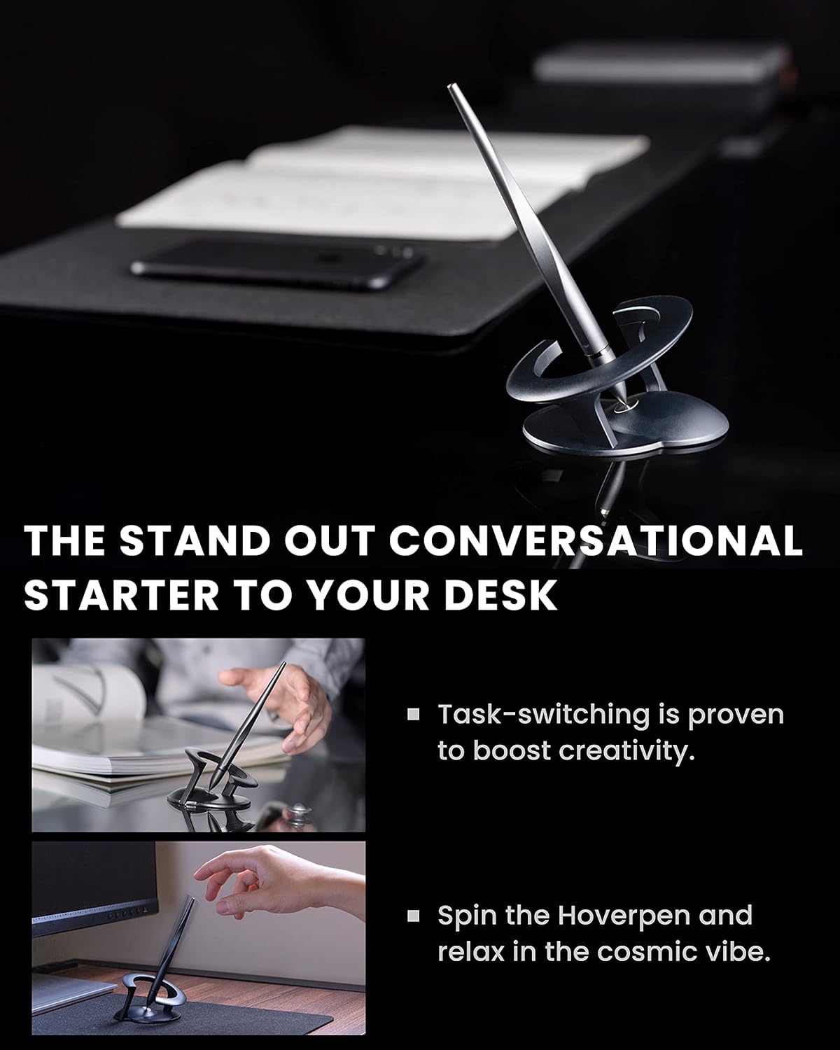 Novium Hoverpen 2.0 Futuristic Luxury Pen Made With Aerospace Alloys