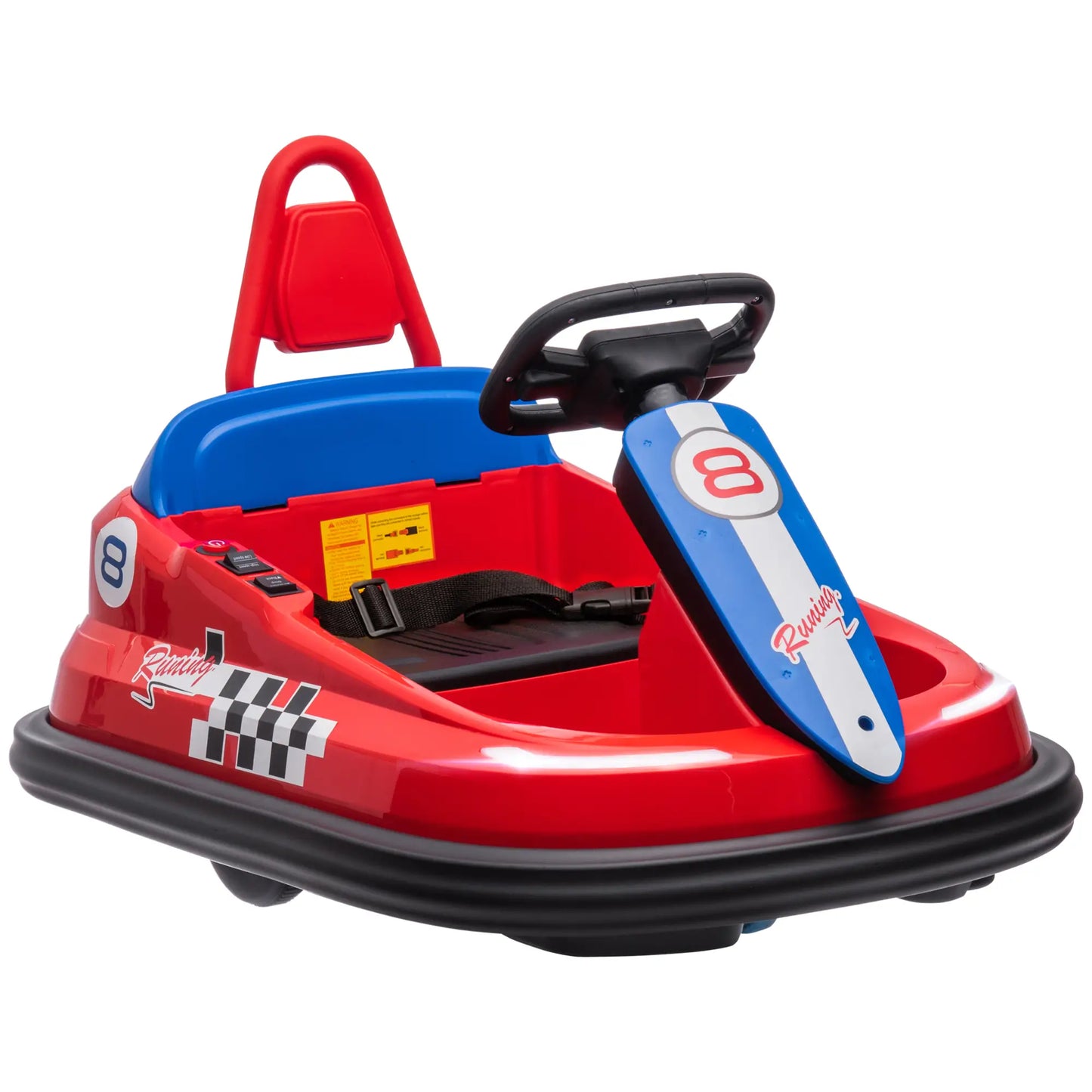 6V Battery Powered Electric Ride on Kids Bumper Car with 360° Rotation