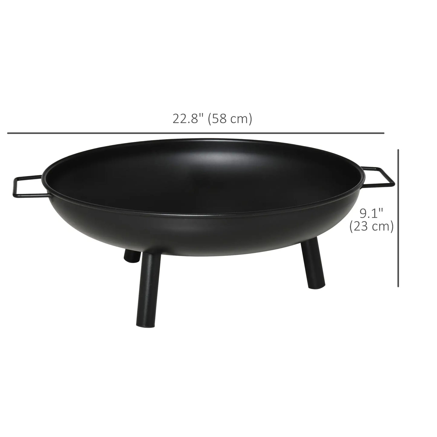 Portable Outdoor Round Metal Fire Pit