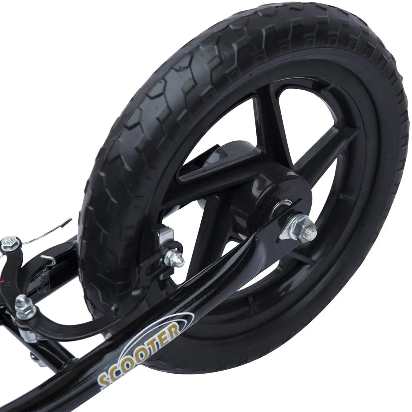 Adjustable Kids Kick Scooter with Kickstand - Black