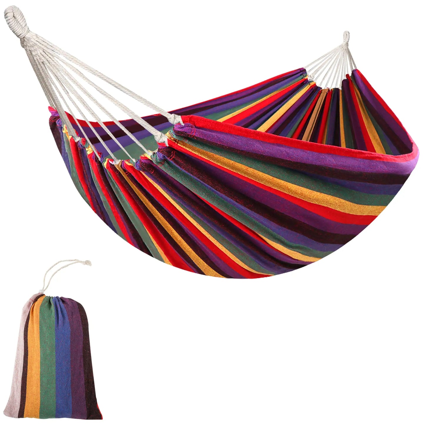 Classic Cotton Rainbow Hammock