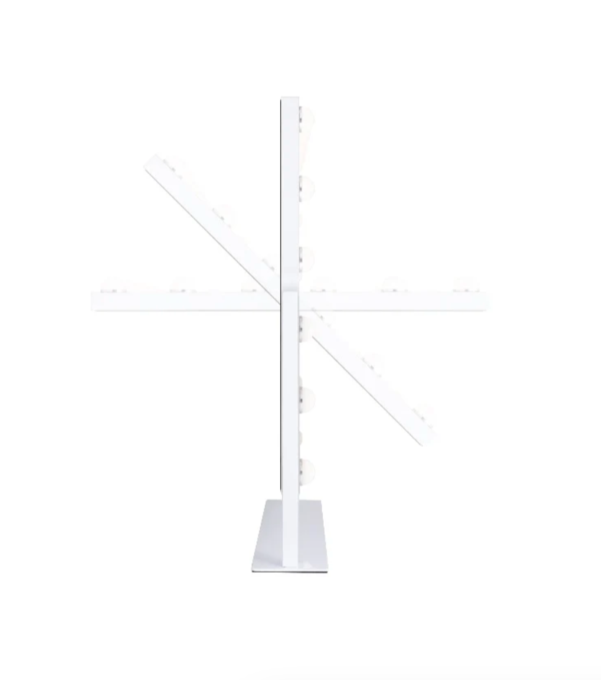 15 Led Light Bulb Vertical Hollywood Makeup Mirror - 18" X 21" - French Blue
