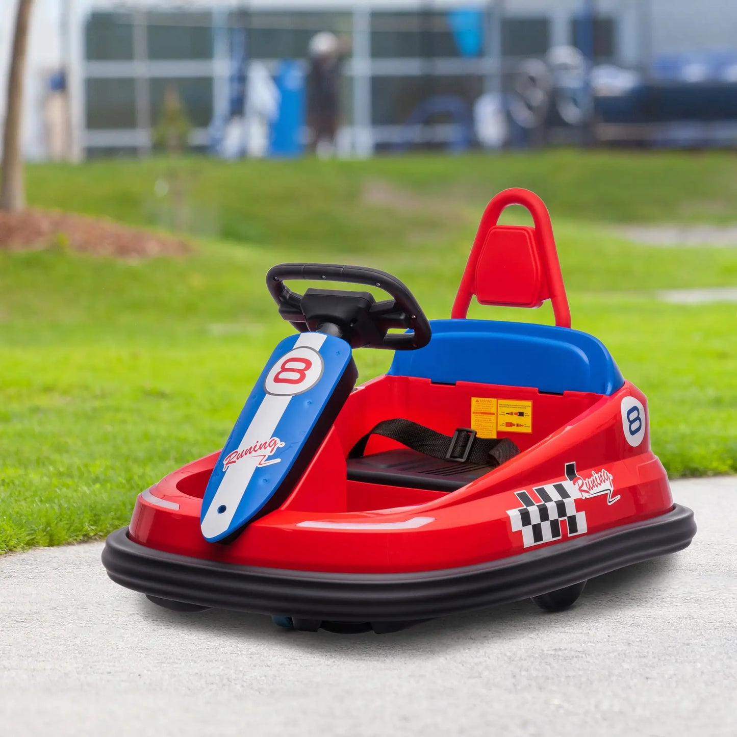 6V Battery Powered Electric Ride on Kids Bumper Car with 360° Rotation