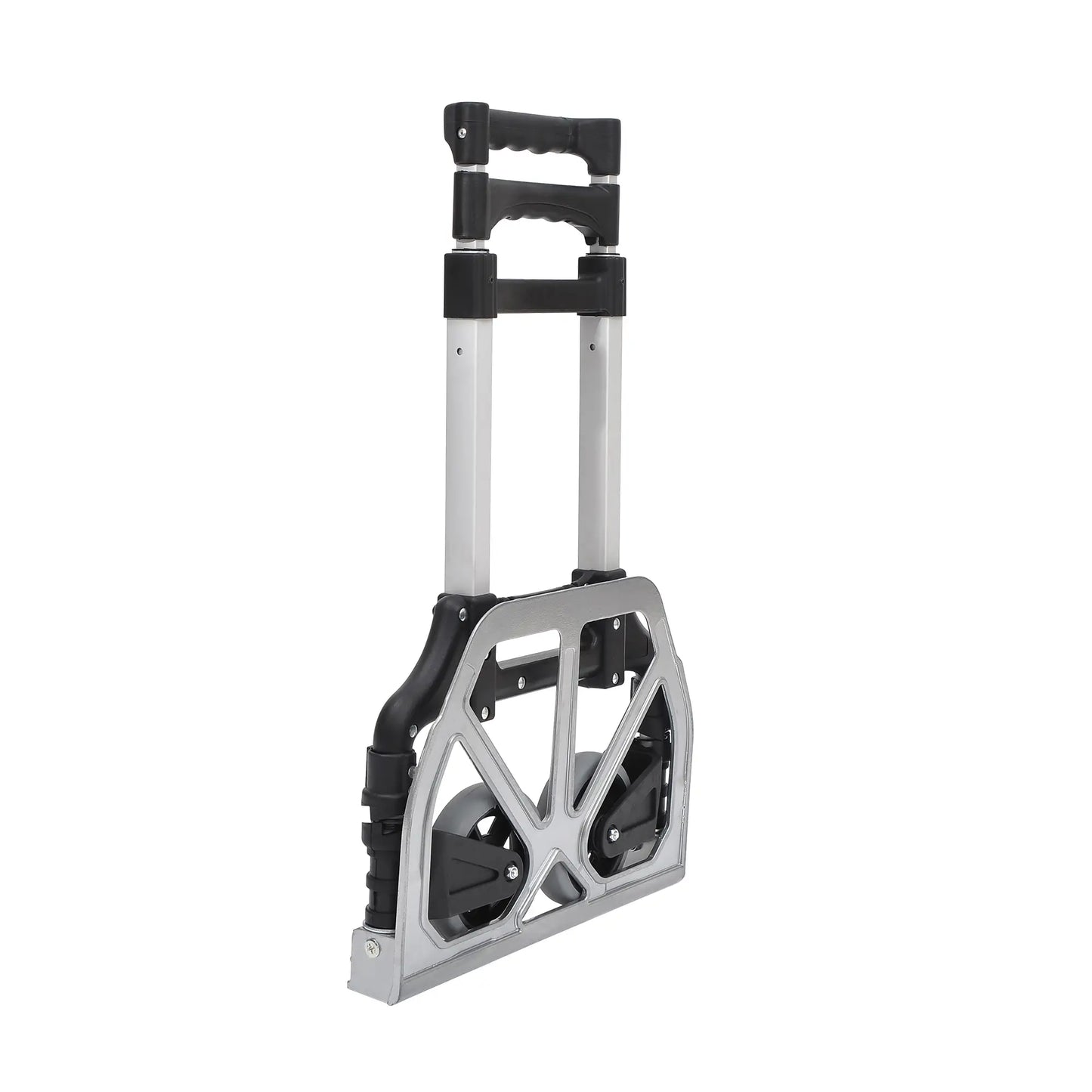 White Adjustable Folding Hand Truck and Dolly Cart
