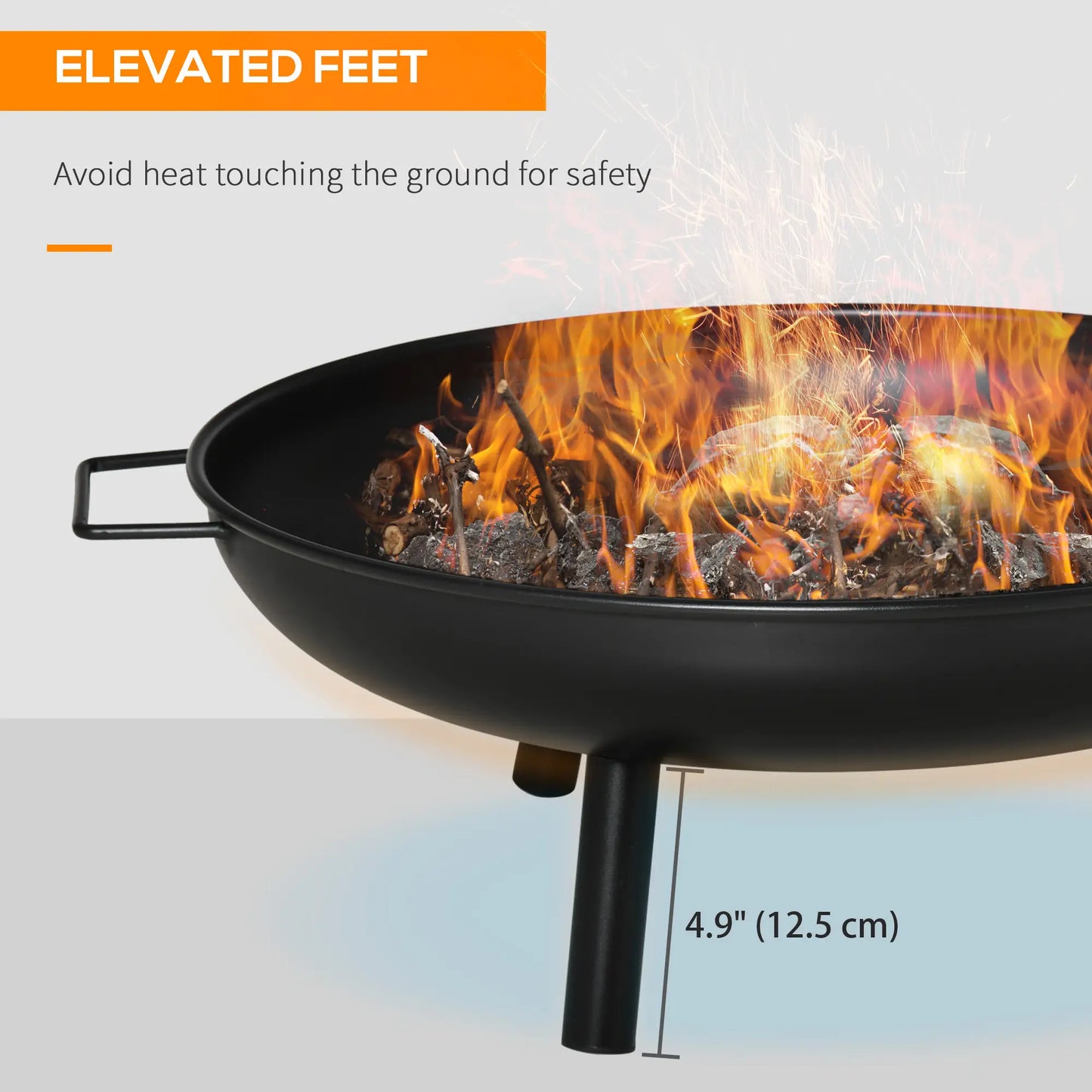 Portable Outdoor Round Metal Fire Pit