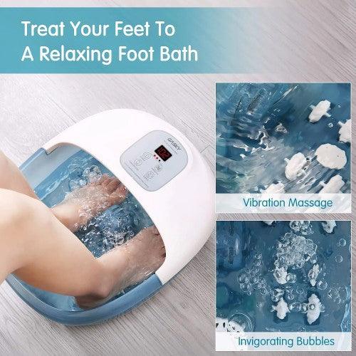 Gasky Foot Spa Massager with T Rollers, Heat and Bubbles - Toronto Liquidation Warehouse