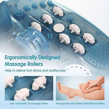 Gasky Foot Spa Massager with T Rollers, Heat and Bubbles - Toronto Liquidation Warehouse