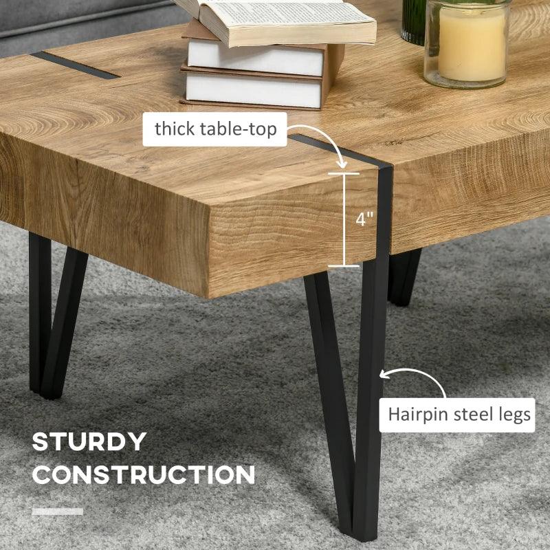 Modern Rustic Coffee Table - Brown - Toronto Liquidation Warehouse