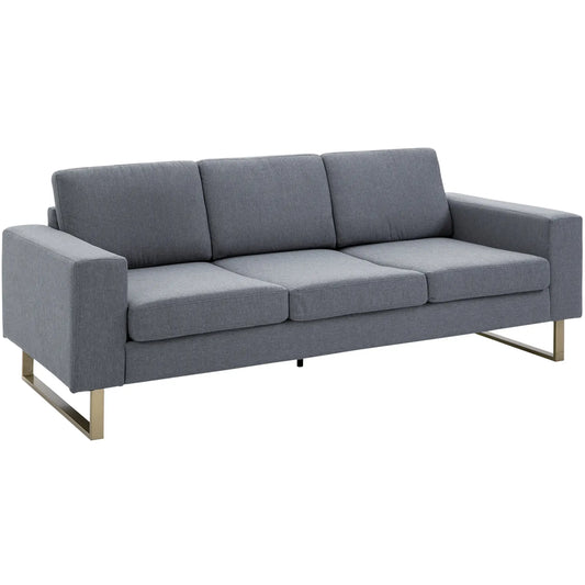 Modern 3-Seater Sofa | Slate Grey