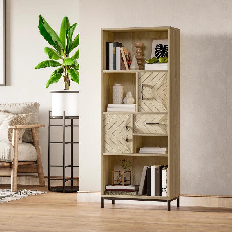 Rustic Bookshelf and Storage Cabinet | Brown - Toronto Liquidation Warehouse