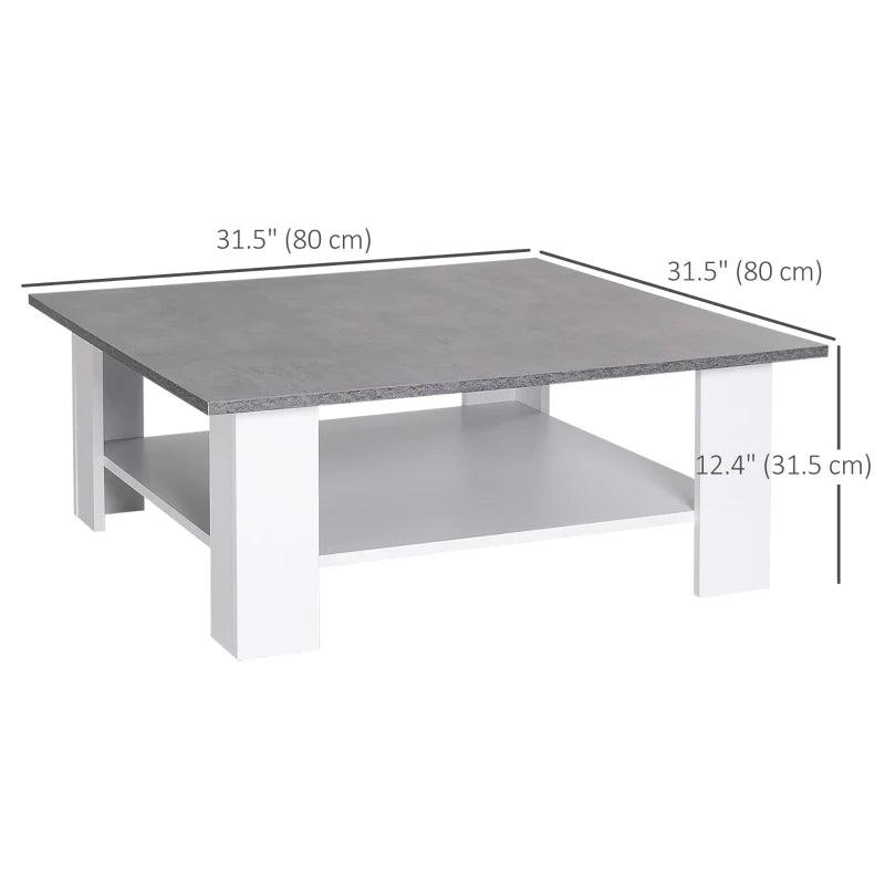 Modern Coffee Table with Storage - Grey - Toronto Liquidation Warehouse