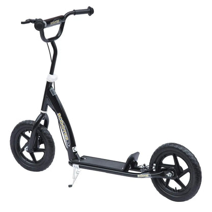 Adjustable Kids Kick Scooter with Kickstand - Black