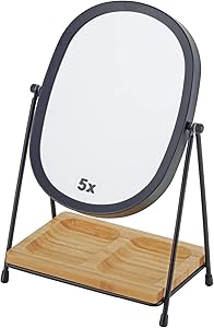 JOYOEIKON Classic Double Sided Makeup Mirror (Silver)