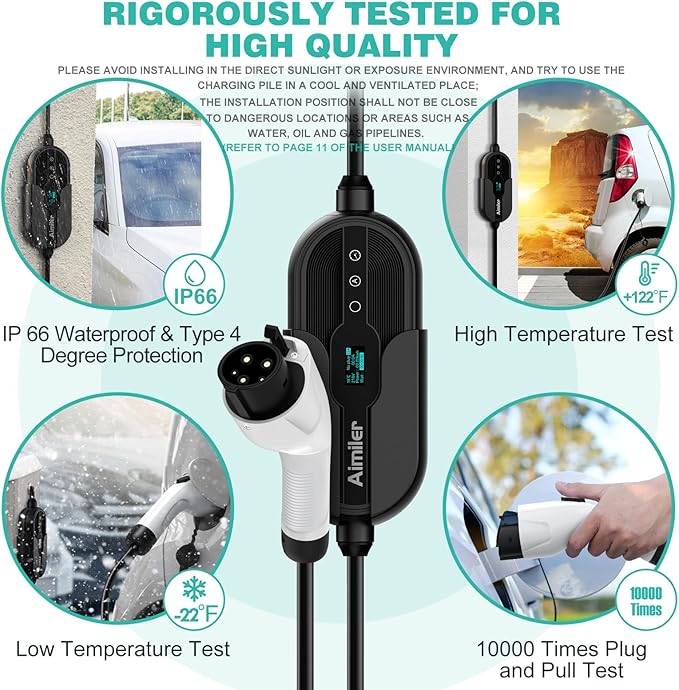 AIMILER Level 2 Electric Vehicle (EV) Charger