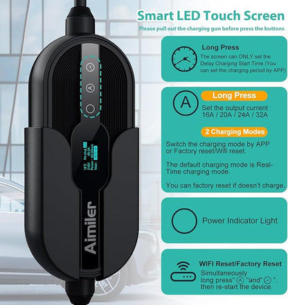 AIMILER Level 2 Electric Vehicle (EV) Charger