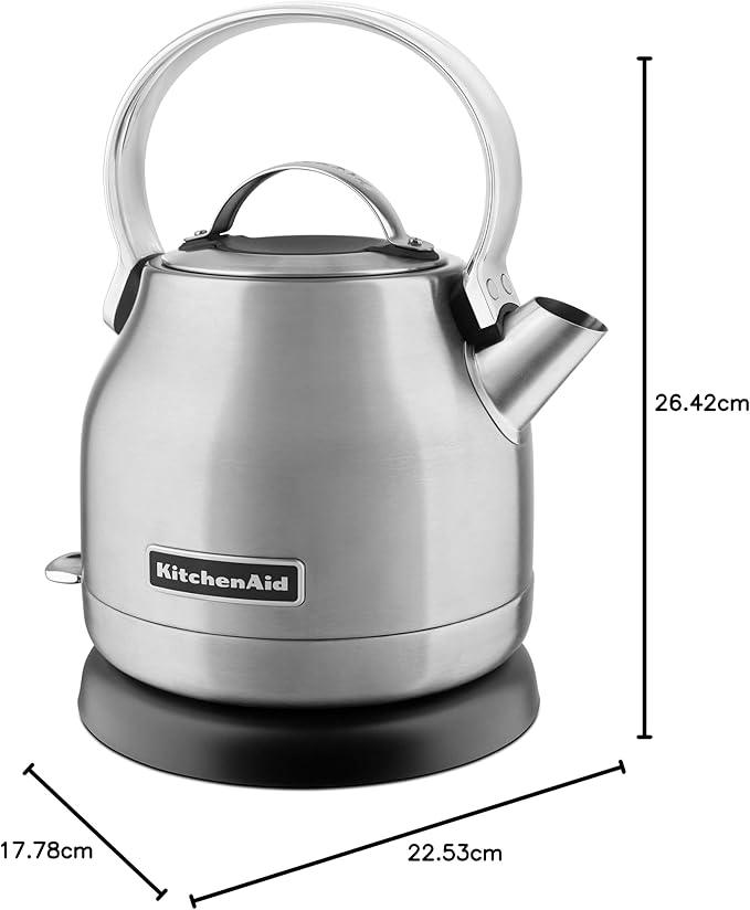 KitchenAid 1.25 L (5 Cups) Electric Kettle, Brushed Stainless Steel - Toronto Liquidation Warehouse