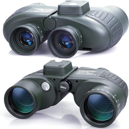 USCAMEL 10x50 HD Marine Binoculars with Rangefinder Compass