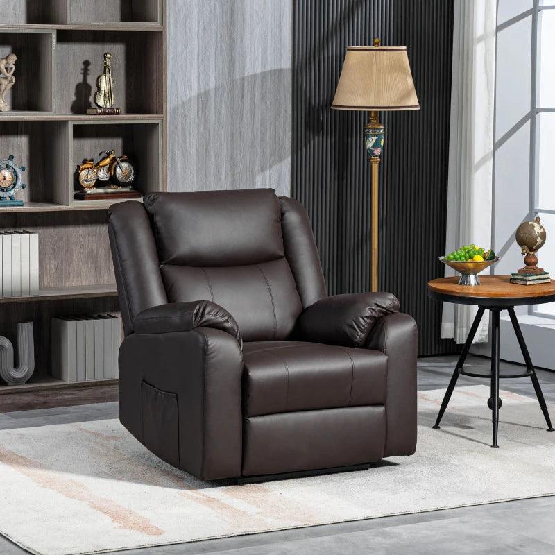 Executive Faux Leather Recliner | Chocolate Brown - Toronto Liquidation Warehouse