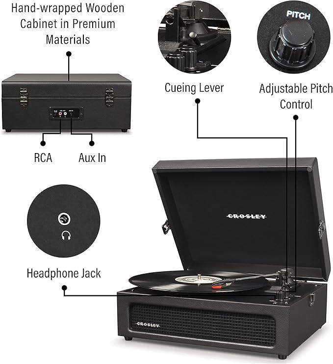 Crosley Voyager 3-Speed Bluetooth Turntable Speaker - Toronto Liquidation Warehouse