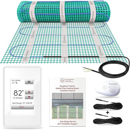 WarmlyYours TempZone Electric Radiant Floor Heating System - Twin Conductor x 6 Set