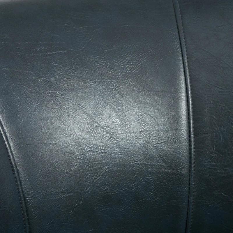 Faux Leather Modern Accent Chair | Navy Blue - Toronto Liquidation Warehouse