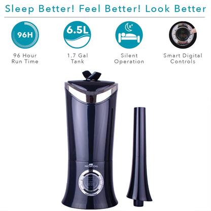 Air Innovations MH701BA Ultrasonic Cool Mist Aromatherapy Humidifier - White