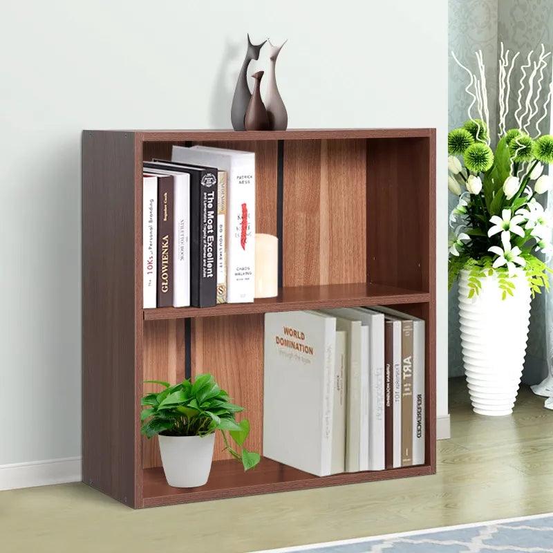 Classic Square Bookshelf | Wood Brown - Toronto Liquidation Warehouse