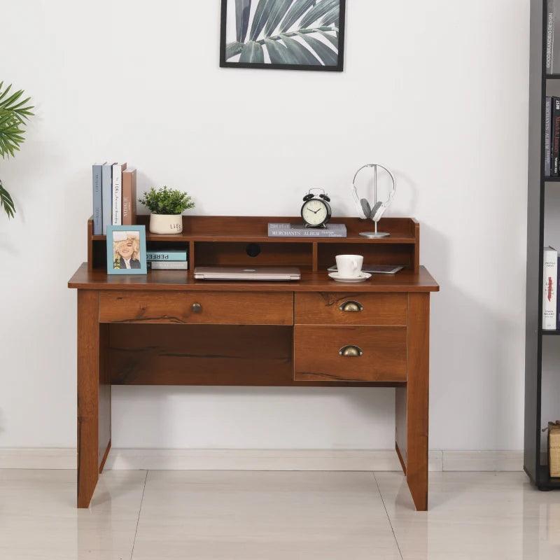 Traditional Computer and Office Desk (Brown) - Toronto Liquidation Warehouse