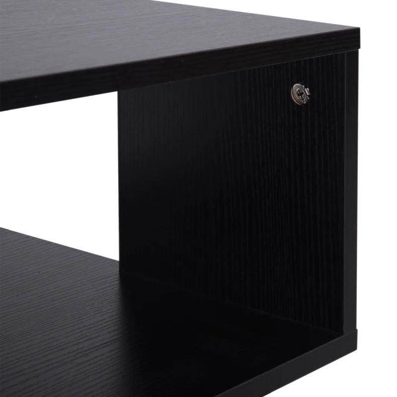 Modern S-Shaped Side Table - Black - Toronto Liquidation Warehouse