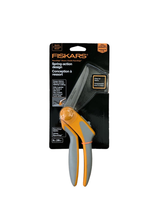 Fiskars 8" RazorEdge Spring-Action Fabric Scissors