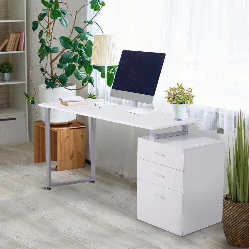 Modern Executive Computer and Office Desk (White) - Toronto Liquidation Warehouse