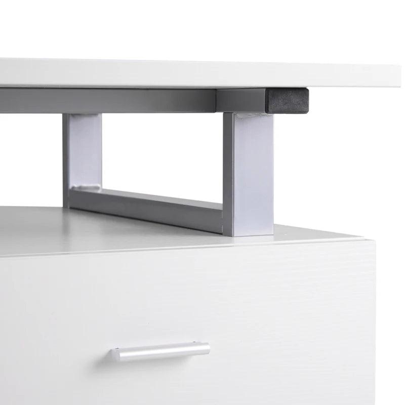 Modern Executive Computer and Office Desk (White) - Toronto Liquidation Warehouse