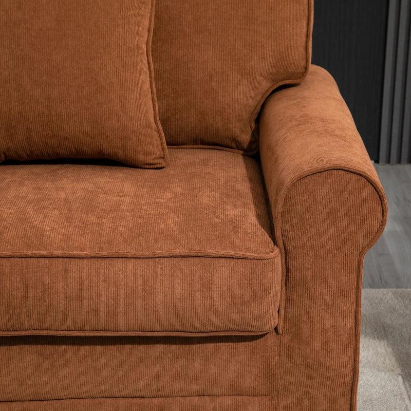 Classic 2-Seater Sofa | Hazelnut Brown - Toronto Liquidation Warehouse