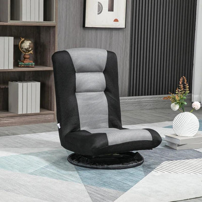 Folding Floor Mesh Gaming Chair | Space Grey - Toronto Liquidation Warehouse