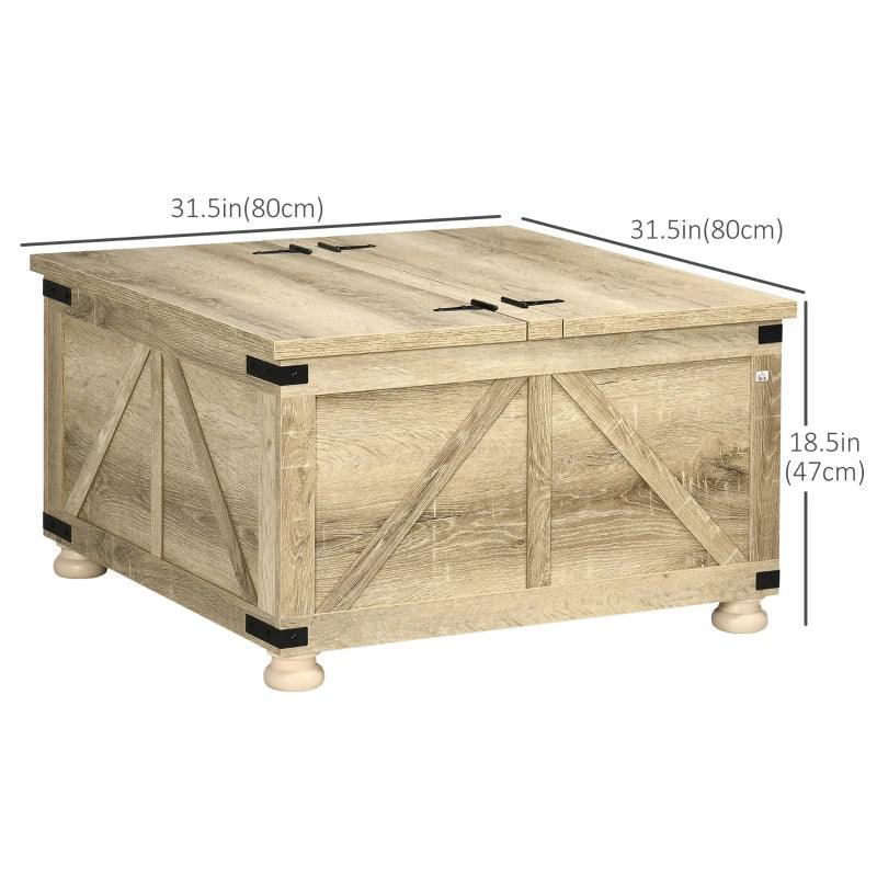 Classic Farmhouse Trunk Coffee Table - Light Brown - Toronto Liquidation Warehouse