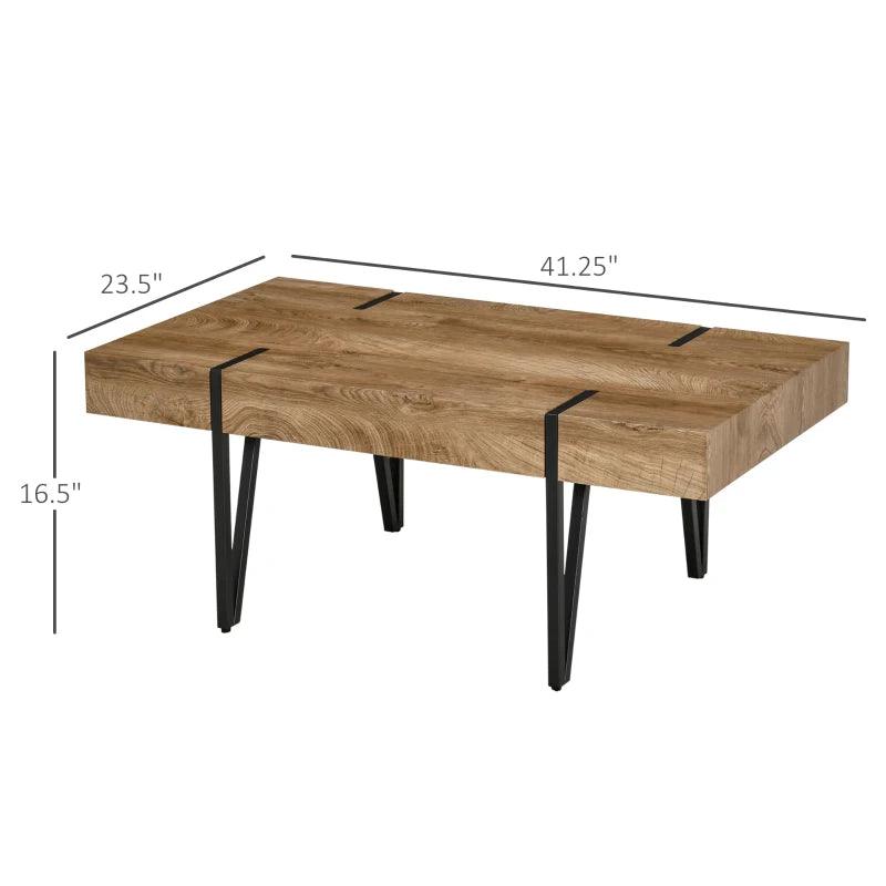 Modern Rustic Coffee Table - Brown - Toronto Liquidation Warehouse