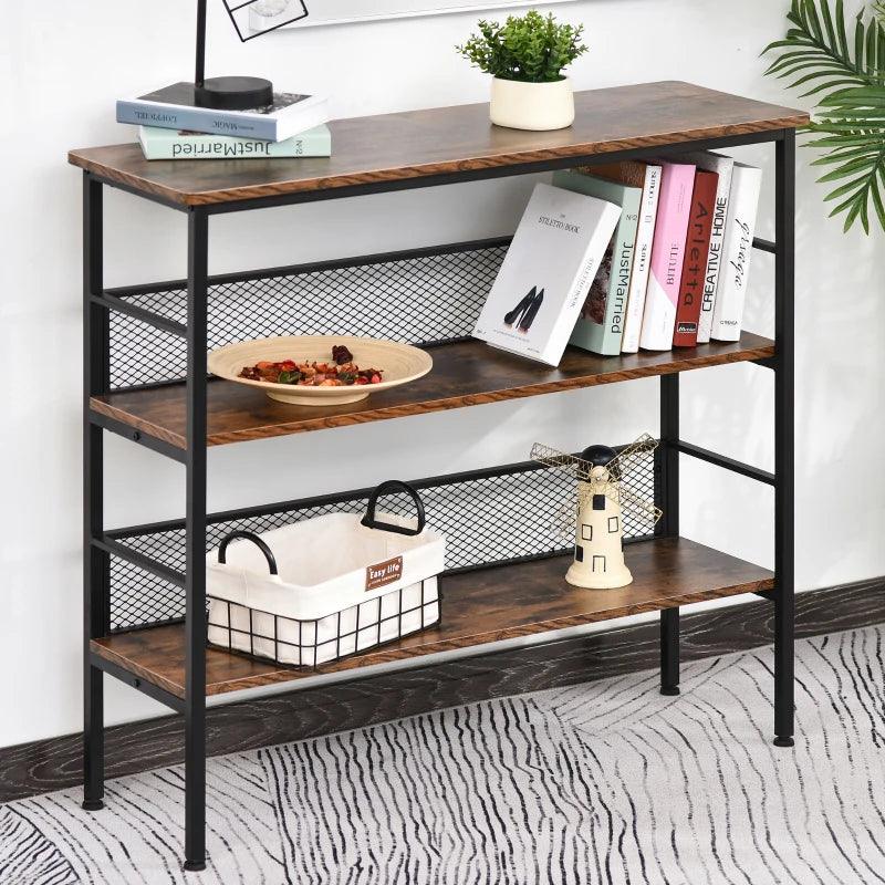 Industrial 3-Shelf Bookshelf | Brown - Toronto Liquidation Warehouse