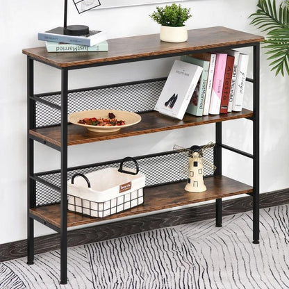 Industrial 3-Shelf Bookshelf | Brown - Toronto Liquidation Warehouse