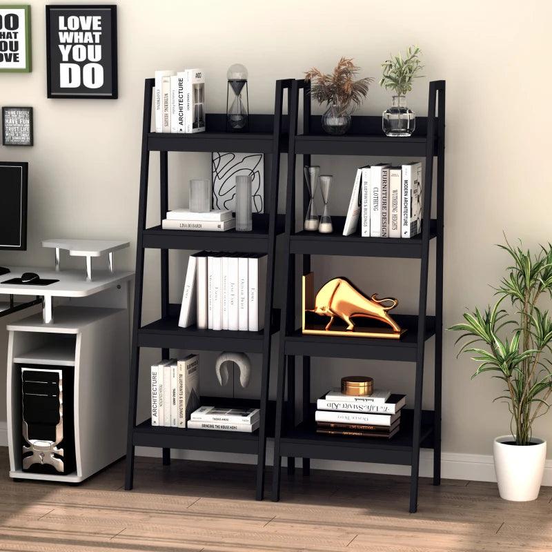 Modern 5-Shelf Ladder Bookshelf - Toronto Liquidation Warehouse