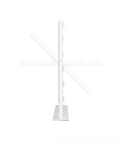 15 Led Light Bulb Vertical Hollywood Makeup Mirror - 18" X 21" - French Blue