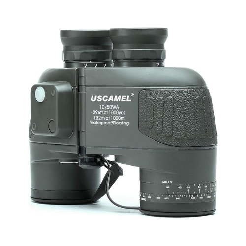 USCAMEL 10x50 HD Marine Binoculars with Rangefinder Compass