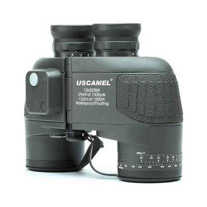 USCAMEL 10x50 HD Marine Binoculars with Rangefinder Compass