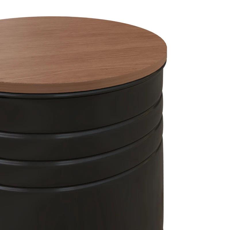 Industrial Round Barrel Nesting Tables - Black - Toronto Liquidation Warehouse