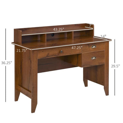 Traditional Computer and Office Desk (Brown) - Toronto Liquidation Warehouse