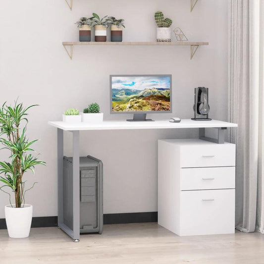 Modern Executive Computer and Office Desk (White) - Toronto Liquidation Warehouse