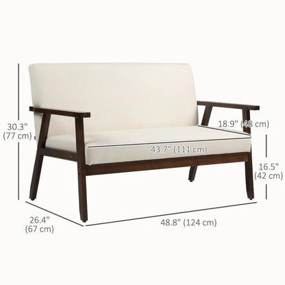 Modern Dining and Accent Loveseat | Pure White - Toronto Liquidation Warehouse