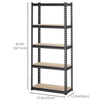 Medium 5-Shelf Heavy Duty Storage Shelf - Toronto Liquidation Warehouse